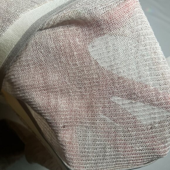 Veronica Beard Mott Linen Cardigan Beige Gray XS Designer Contrast Trim Ribbed - Picture 15 of 16